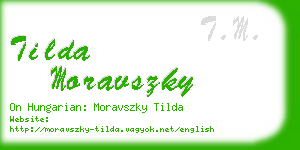 tilda moravszky business card